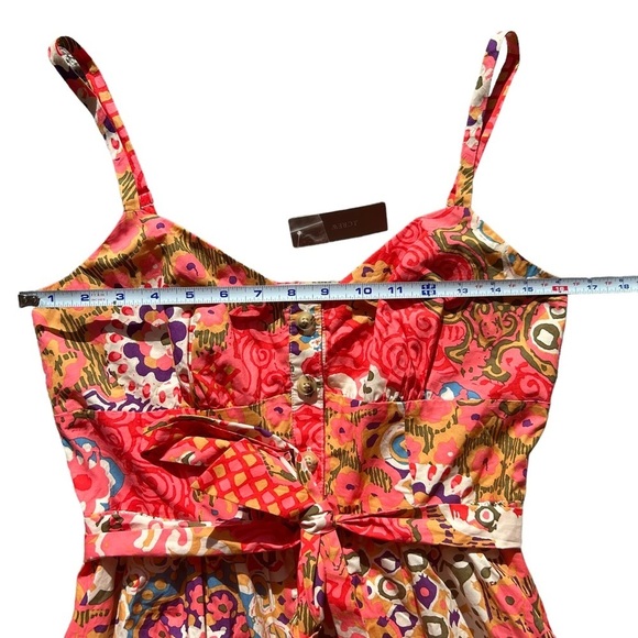 NWT j. CREW Classic Button Front Poplin Sundress In Vibrant Rose midi floral 4 - Picture 6 of 8